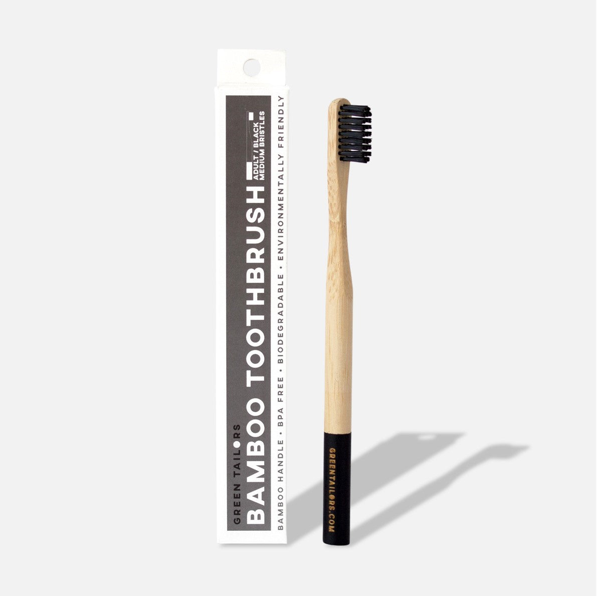 BAMBOO TOOTHBRUSH | Adult | Black | Medium bristles