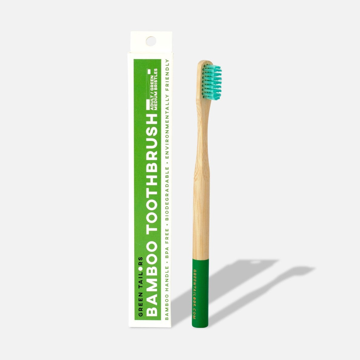 BAMBOO TOOTHBRUSH | Adult | Green | Medium bristles