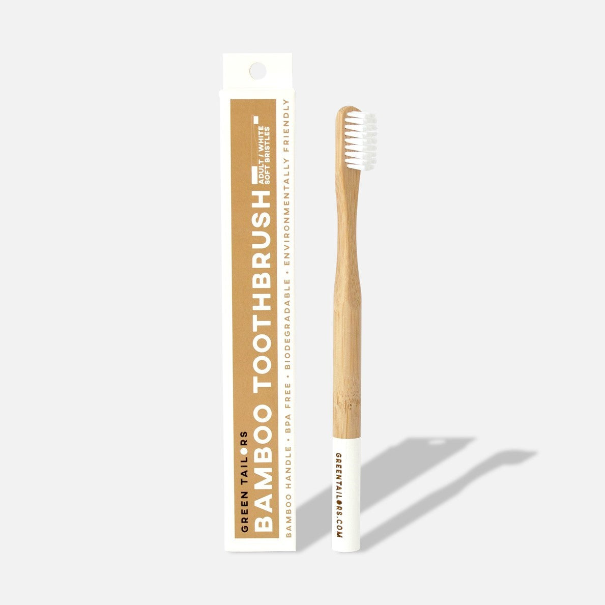 BAMBOO TOOTHBRUSH | Adult | White | Soft bristles