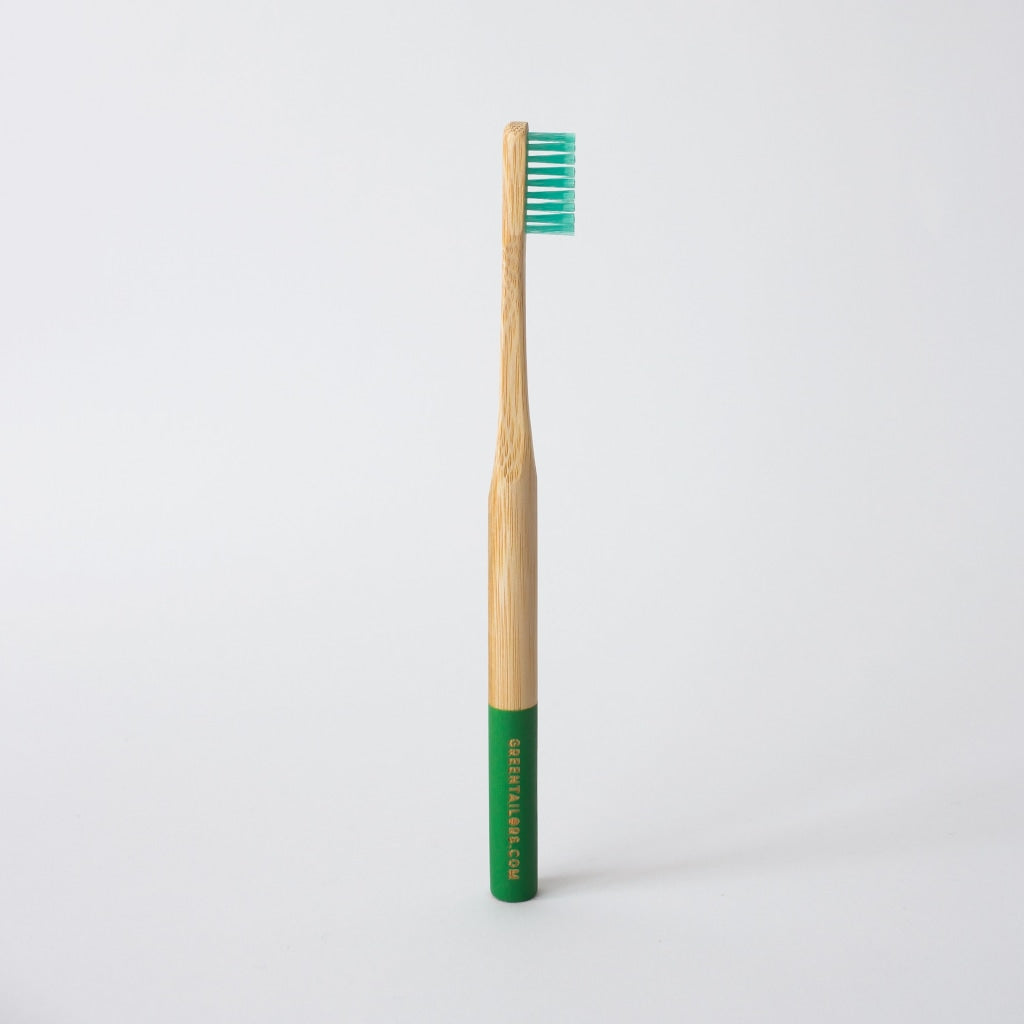 Bamboo Toothbrush | Adult Green Medium Bristles