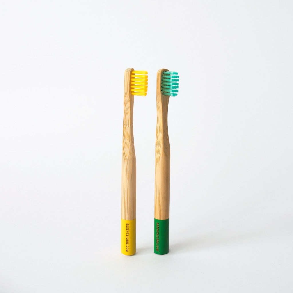 Bamboo Toothbrush | Kid Green Soft Bristles