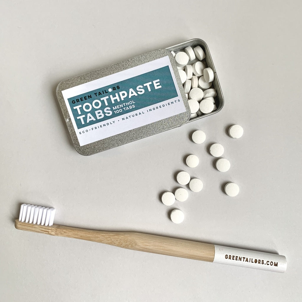 GREEN TAILORS DENTAL TOOTHPASTE TABS ECO FRIENDLY NATURAL 