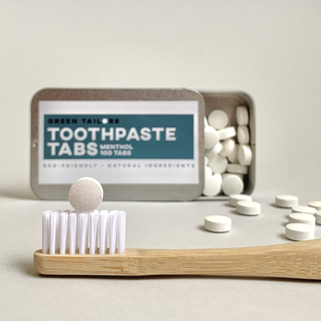 GREEN TAILORS DENTAL TOOTHPASTE TABS ECO FRIENDLY NATURAL 